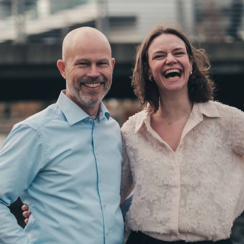 Happy and efficient marketeers